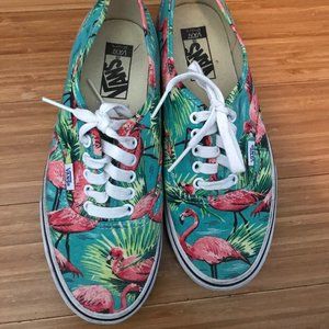 Vans Flamingo Shoes Size 9.0 (women's) 7.5 (men's)